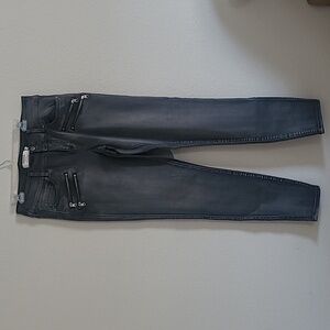 Torrid Stylish Dark Gray Denim Jean Jeggings with Zipper Details Size 16